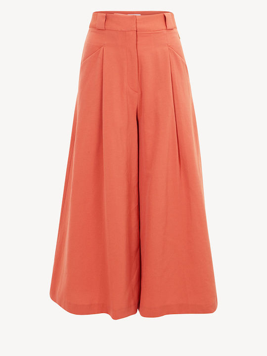 Damen Hoch tailliert Culotte Orange