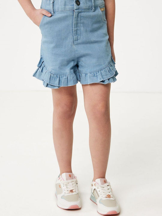 Kinder-Shorts/Bermudas Stoff Cashmere Blue