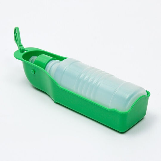 Plastic Sticlă Apă pentru Câine 250ml în Culoare Verde