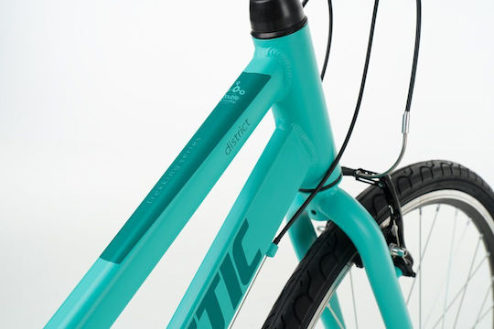 Ballistic District 28" 2024 Turquoise Bike Trekking with 21 Speeds