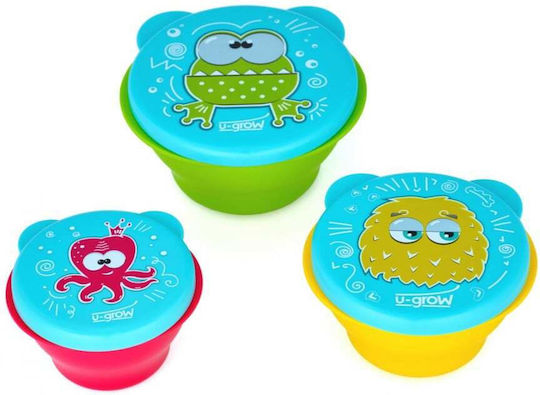U-Grow Plastic Kids' Lunch Set 0.34lt
