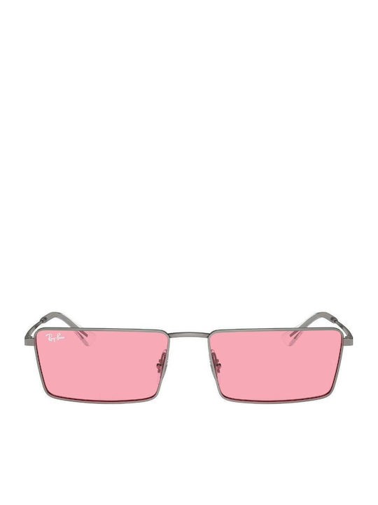 Ray Ban Γυαλιά Ηλίου Ασημί με Μεταλλικό Σκελετό