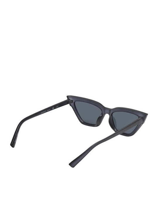 Only Women's Sunglasses with Black Plastic Frame and Black Lens 15310005
