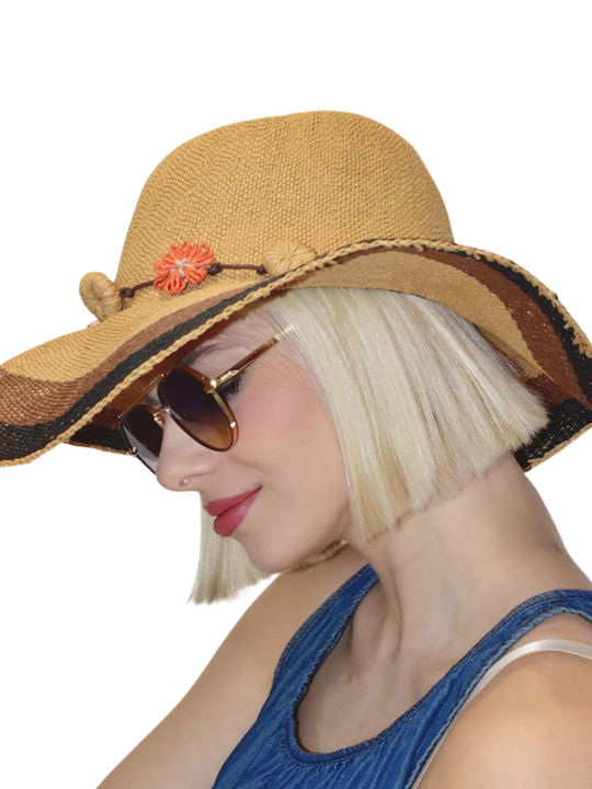 Women's Straw Hat Adora Beige Hatpoint Women One Size Hp-sun413