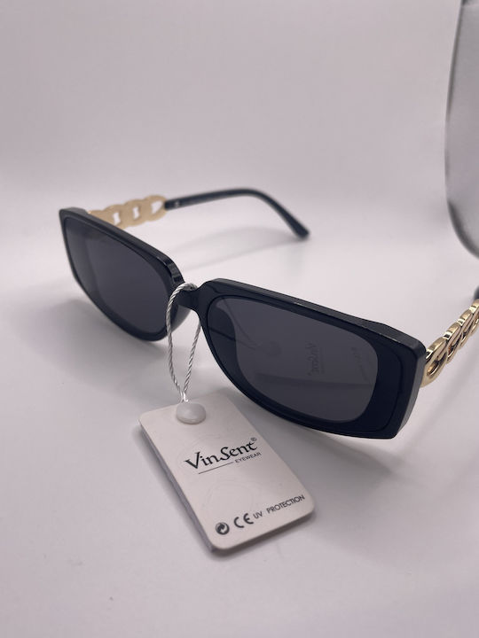 VinSent Ochelari de soare Μαύρα cu Cadru & Negru Lentilă VinSent Ochelari de soare Μαύρα cu Cadru & Negru Lentilă