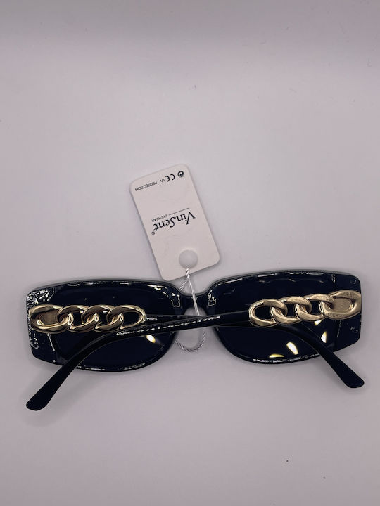 VinSent Women's Sunglasses with Black Frame and Black Gradient Lens 2467080000015