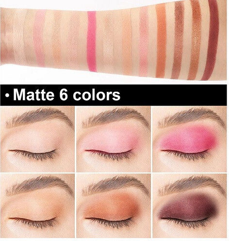 Handaiyan Palette with Matte Eye Shadows in Pressed Powder Form 12g