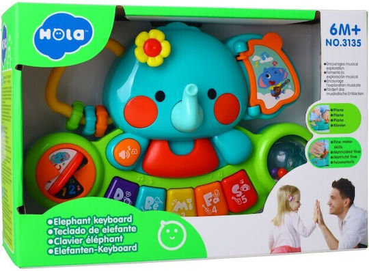 Hola Toys Музикален инструмент с музика, светлина и звуци за 6++ месеца