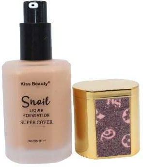 Kiss Beauty Snail Extract Foundation With Coverage, Snail, Super Cover, 332, 45 Ml