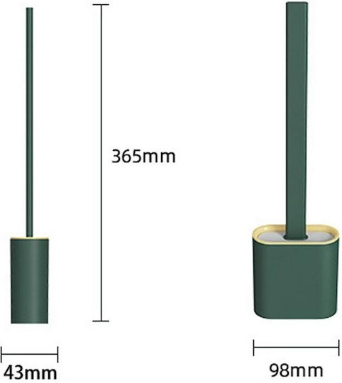 Plastic Coș de gunoi pentru baie Verde