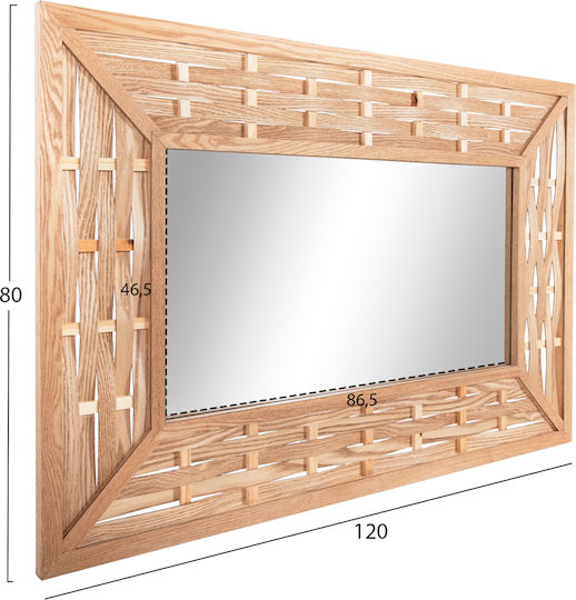 Freebox FB94225 Καθρέπτης Ολόσωμος Ορθογώνιος Μπεζ 120x80cm