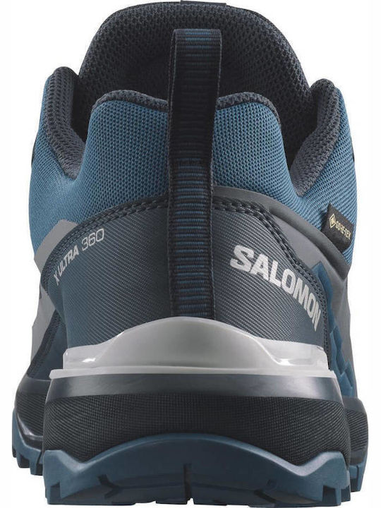 Salomon X Ultra 360 Gtx Pantofi De Drumeție Impermeabili Pentru Bărbați Cu Membrană Gore-Tex Albastri