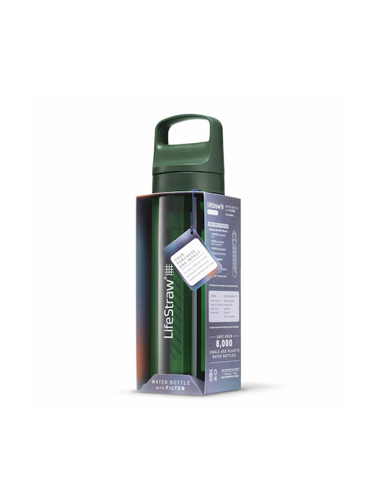 Lifestraw Παγούρι Πλαστικό με Φίλτρο 650ml Πράσινο