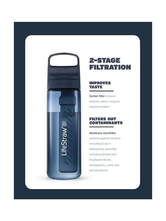 Lifestraw Water Bottle Plastic with Filter 650ml Beige