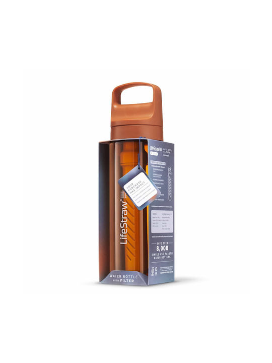 Lifestraw Бутилка Пластмаса с филтър 650мл Оранжев