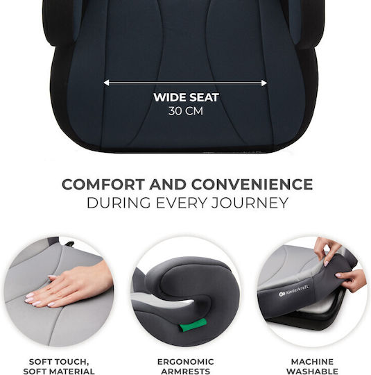 Kinderkraft I-boost Baby Car Seat Booster i-Size with Isofix Black
