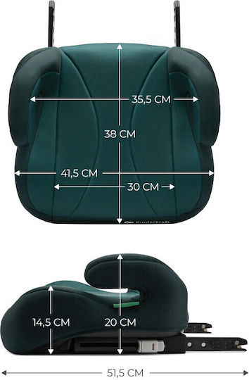 Kinderkraft I-boost Baby Car Seat Booster i-Size with Isofix Green