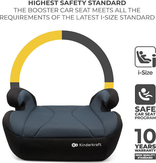 Kinderkraft I-boost Baby Car Seat Booster i-Size with Isofix Black