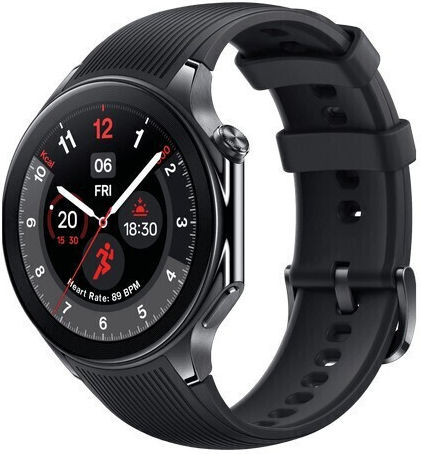 OnePlus Watch 2 Stainless Steel 47mm Waterproof with Heart Rate Monitor (Black Steel)