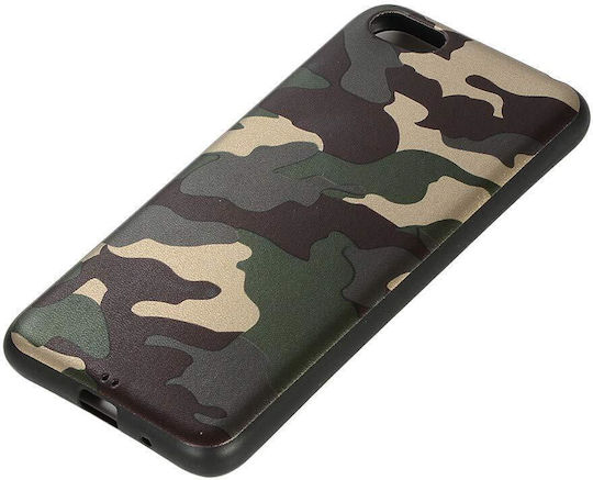 Forcell Umschlag Rückseite Silikon Grün (Huawei Y5 2018 / Honor 7S)