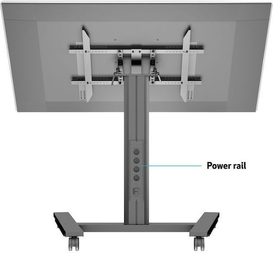 Multibrackets M Public Display Stand 110 HD Tilt & Table Βάση Τηλεόρασης Δαπέδου έως 55" και 80kg Μαύρο