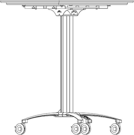 Multibrackets M Public Display Stand 110 HD Tilt & Table Βάση Τηλεόρασης Δαπέδου έως 55" και 80kg Μαύρο