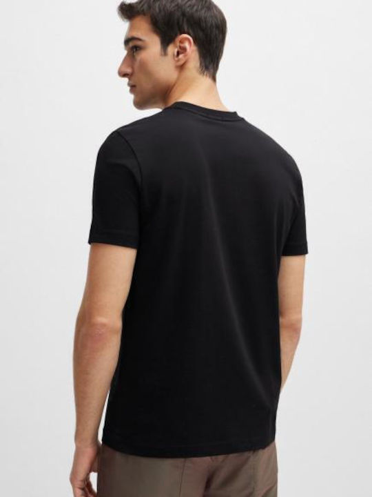 Hugo Boss Ανδρικό T-shirt Κοντομάνικο Μαύρο