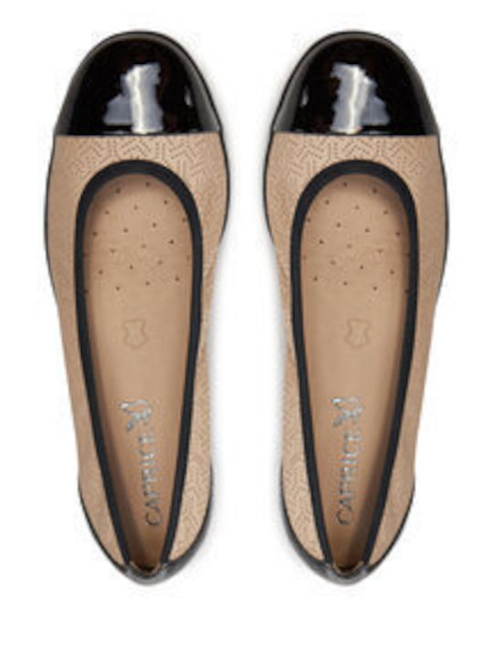 Damen Ballerinas in Beige Farbe