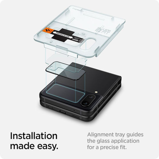 Spigen Προστασία Κάμερας Tempered Glass Μαύρο για το Galaxy Z Flip4