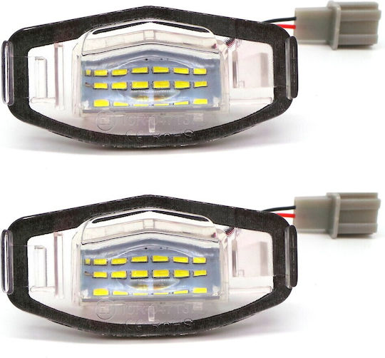 Honda License Plate Lamps Led 2x550lm, Set Of 2 Pcs