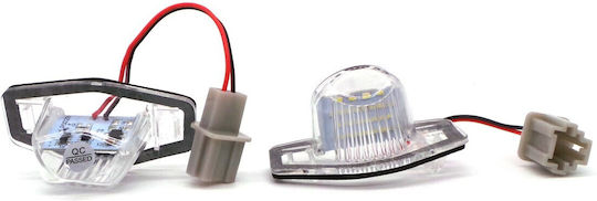 Honda License Plate Lamps Led 2x650lm, Set Of 2 Pcs