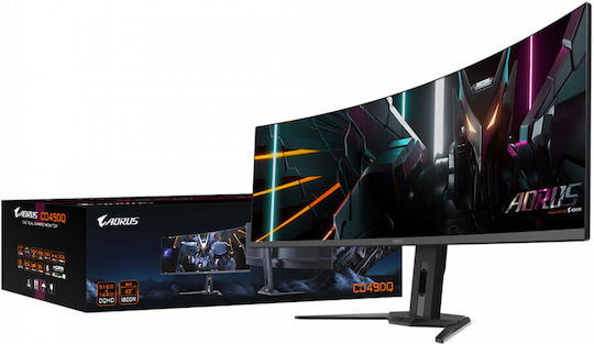 Gigabyte AORUS Ultrawide OLED HDR Curved Gaming Monitor 49" 5120x1440 144Hz with Response Time 0.03ms GTG