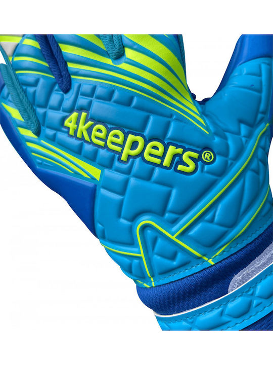 4Keepers Γάντια Τερματοφύλακα Ενηλίκων Μπλε