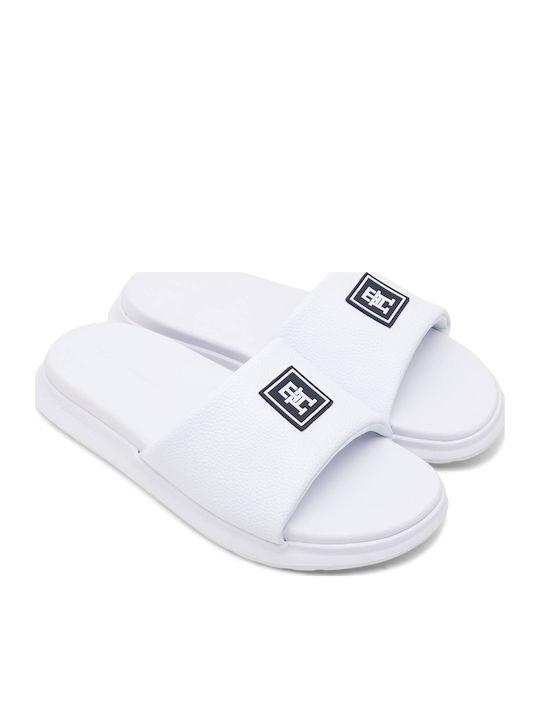 Slapi Bărbați Slides Albi
