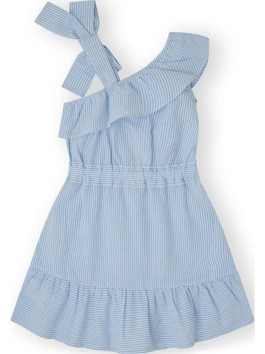 Kleid Gestreift Gestreift Shiel Weiß (24383621)