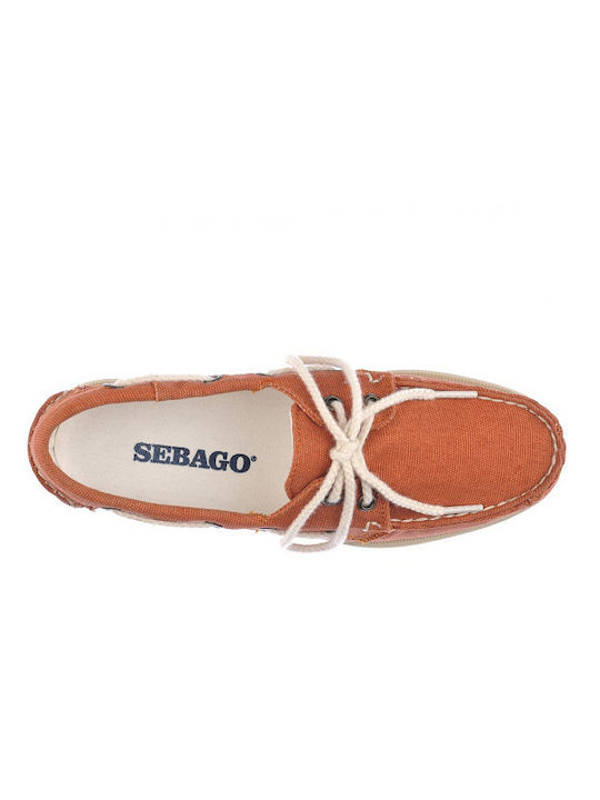 Sebago Docksides Portland Ανδρικά Μοκασίνια σε Μπεζ Χρώμα