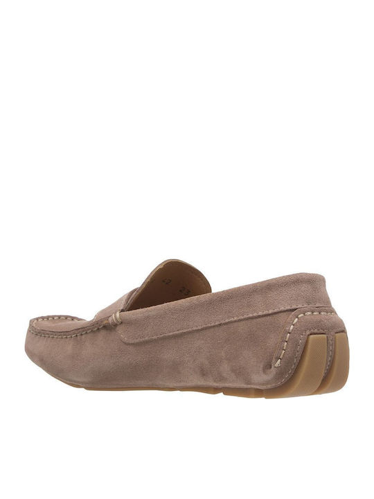 Wildleder Herren Mokassins in Braun Farbe
