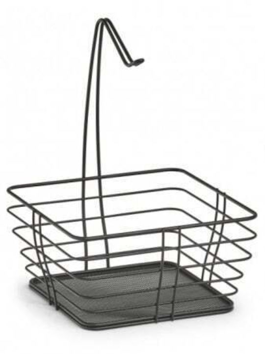 Zeller Fruitieră Metalic Negru 26x26x36buc Zeller Fruitieră Metalic Negru 26x26x36buc