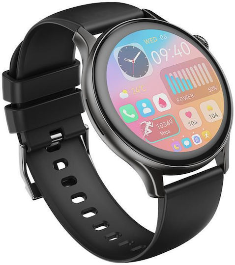 XO J6 Smartwatch with Heart Rate Monitor (Black)