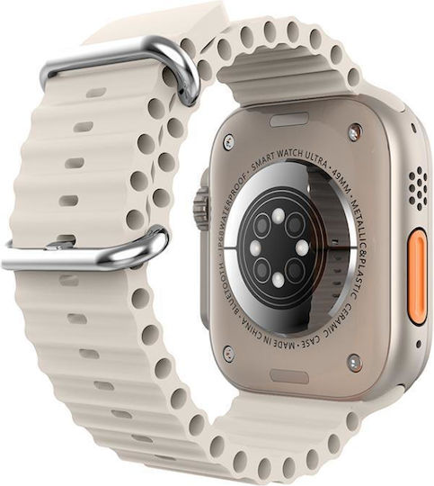 XO M9 Ultra Smartwatch με Παλμογράφο (Γκρι)