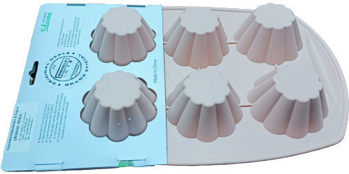 Formă de Patiserie pentru Chec Rotund din Silicon 30x18buc 1buc