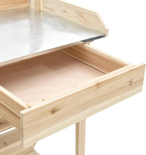 vidaXL Blumentopf-Regal Holz Braun 110cmx45cmx125cmcm.