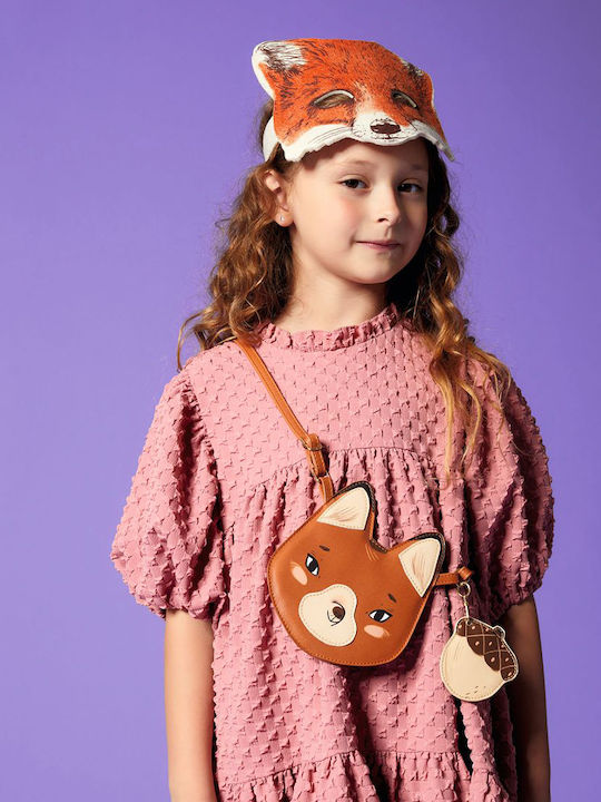 Djeco Kids Bag Shoulder Bag Brown 16cmx10cmcm Tiger - Blue