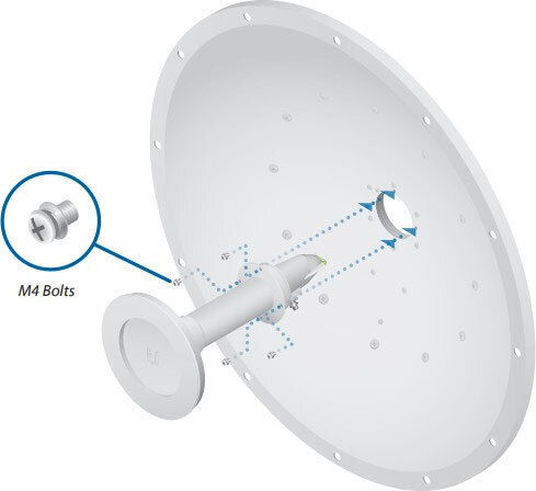 Ubiquiti UBNT Εξωτερική Κεραία WiFi Παραβολική 26dBi