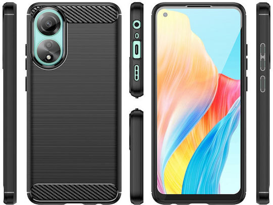 Back Cover Πλαστικό / Σιλικόνης Μαύρο (Oppo A78 4G)