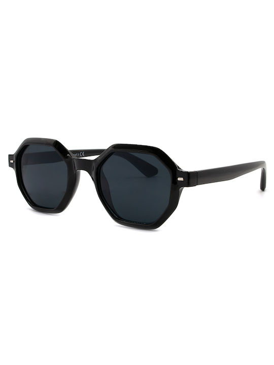 Awear Women's Sunglasses with Black Plastic Frame and Black Lens ColinBlack