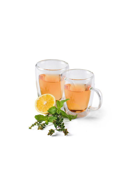 Luigi Ferrero Mug Glass Transparent 270ml 2pcs