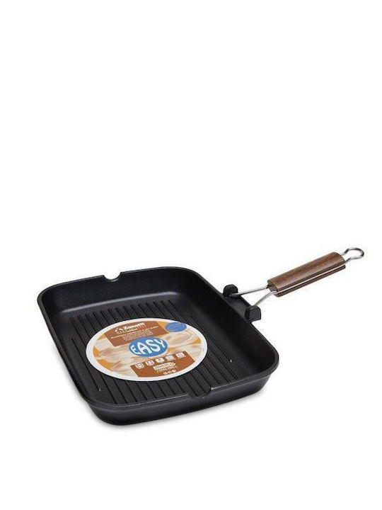 Zanetti Easy Grill Aluminum Grill Pan with Non-Stick Coating 35cm
