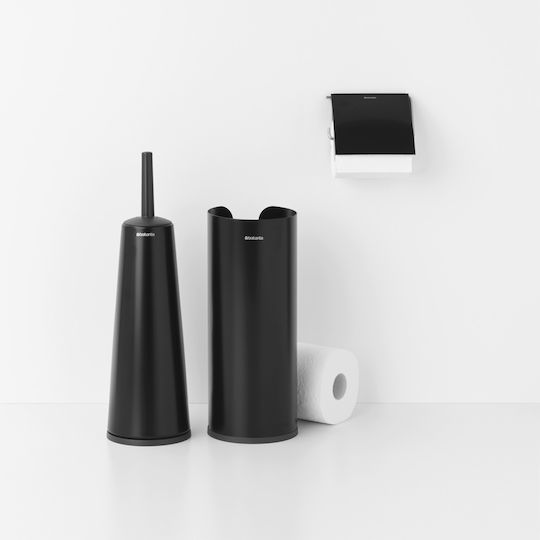 Brabantia Brabantia Metal Bathroom Accessory Set Black 3 Pieces