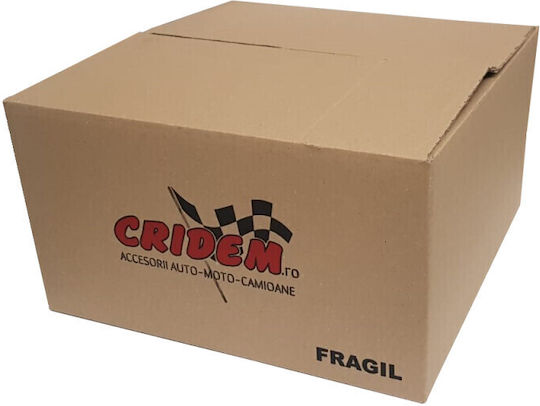 Set Capace De Roți Auto Cricem Gtx Carbon 4 Bucăți Alb 15''